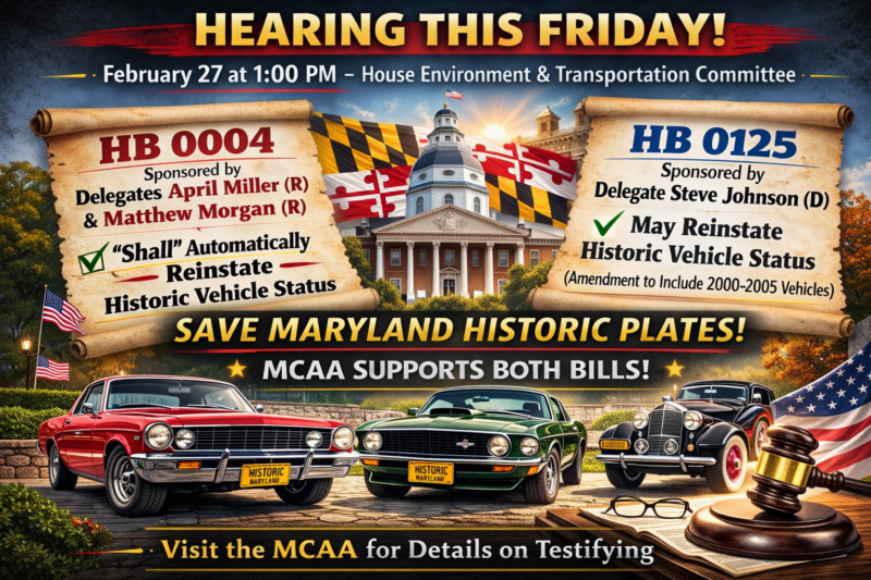 House Hearings on Historic Plate Legislation