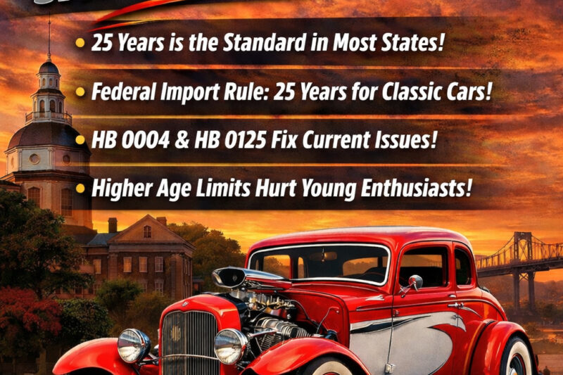 Maryland Street Rod Tags? They are coming for you!