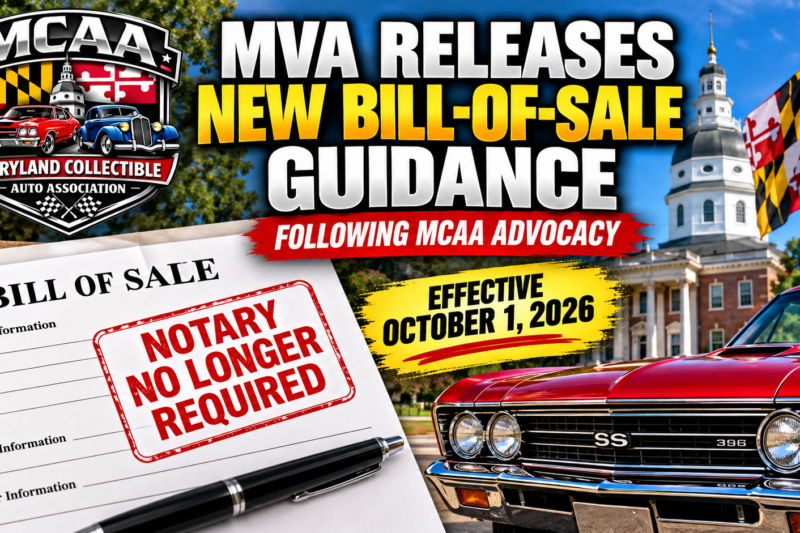 Maryland No Notary Required Bill of Sale